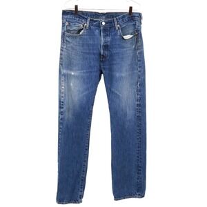 Levi's Jeans Mens 34x34 Blue Rugged Normcore Well Worn Classic Workwear Prep
